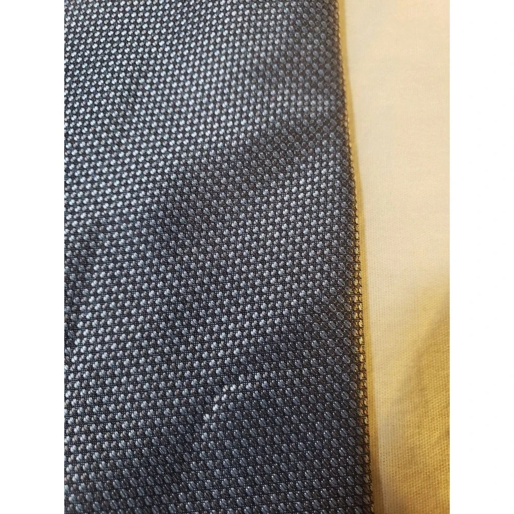 Calvin Klein Mens Tie Necktie Designer‎ Luxury Blue Gray Pin Dot Business Suit